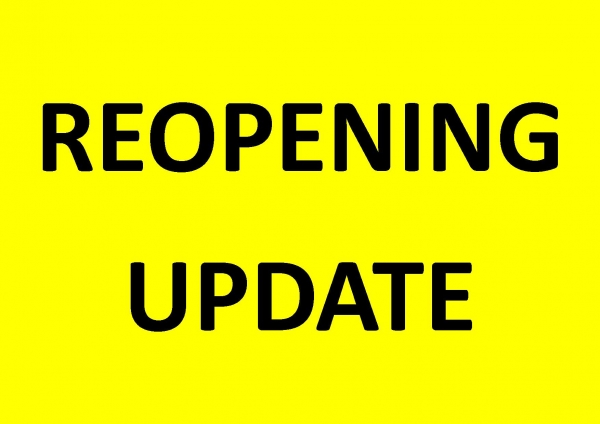 Update on reopening